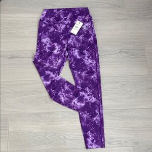 NWT Peloton Brittany Allen purple tiedye leggings Size M
